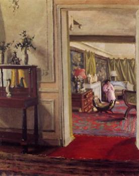 Felix Vallotton interior-with-woman-in-pink-1904