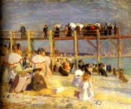 Raoul Duffy the-beach-of-sainte-adresse-1904